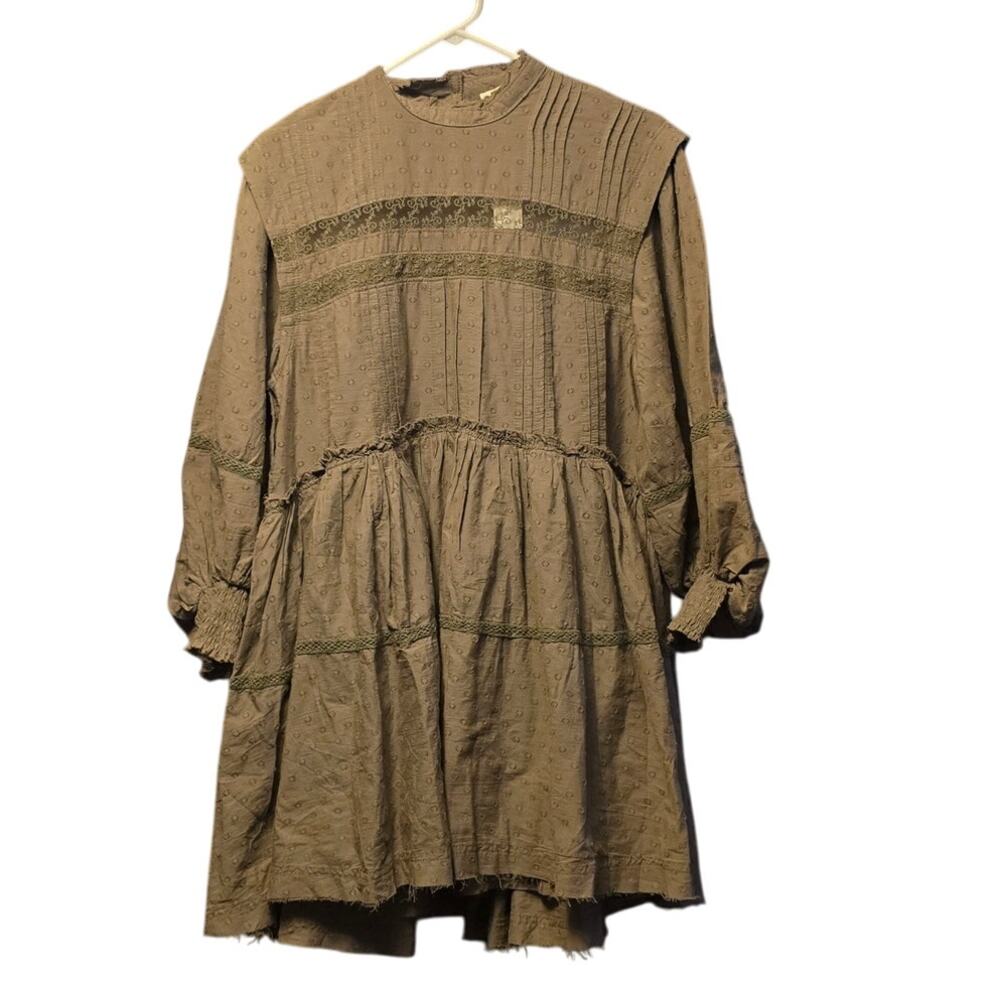 Anthropologie Pilcro Raw Hem Mock Neck Dress nwt size xs - Picture 1 of 8
